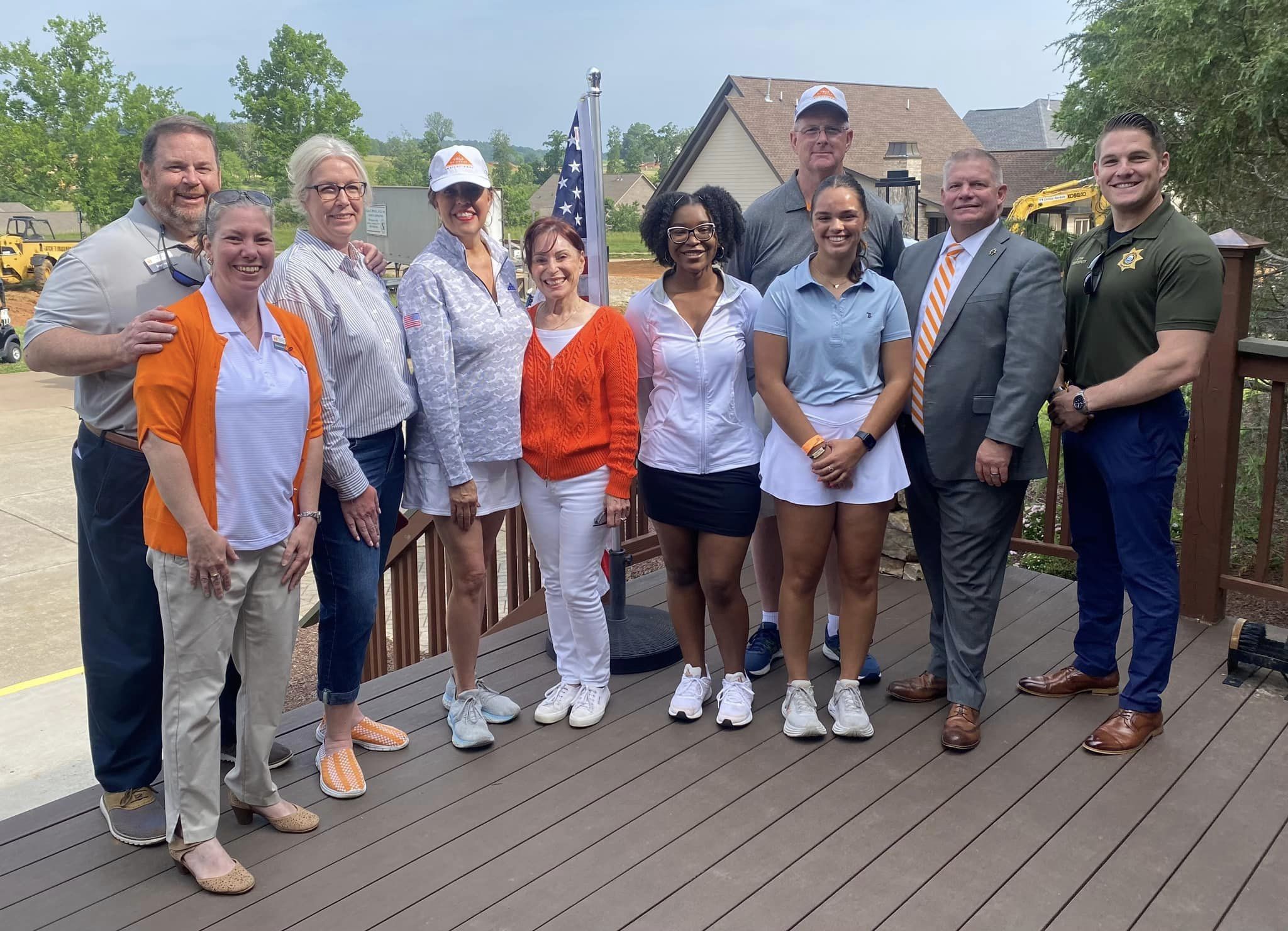 Sheriff Jimmy Davis and his Command Staff with the the Vols of Honor and Folds of Honor Foundation